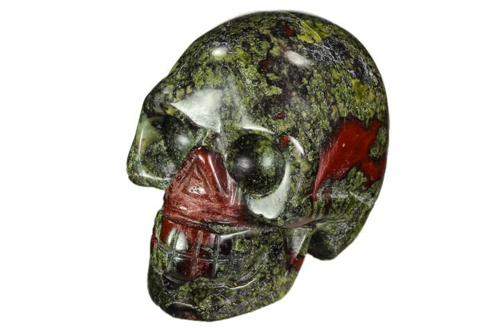 Polished Dragon's Blood Jasper Skull - South Africa #112180